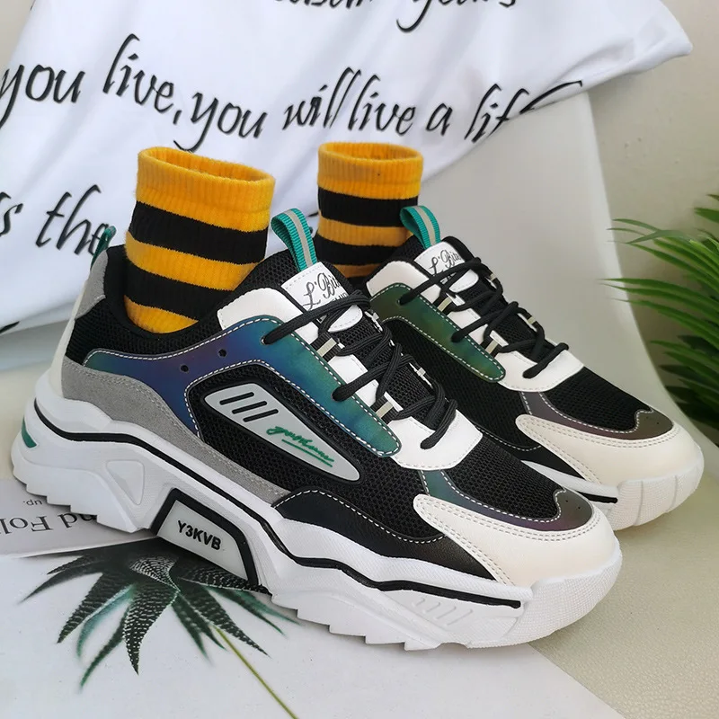 

Men's Sports Shoes 2021 Spring New Comfortable And Breathable Outdoor Non-Slip Running Shoes Trend Street Men's Sports Shoes