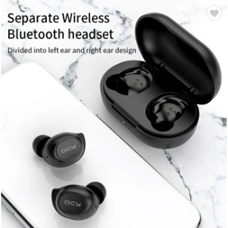 2020 Newest QCY T9S TWS Mini Bluetooth Headphones Earphones Stereo Wireless Earbuds With Exclusive APP Available | Электроника