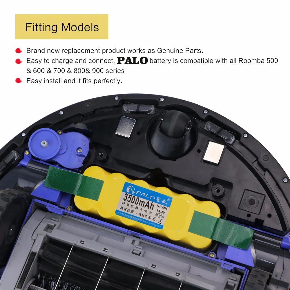 14 4 V 3500mAh Ni MH батарея для iRobot Roomba 500 510 530 532 534 535 540 550 562 570 580 600 610 700 760 770 780 800 980 R3|battery for