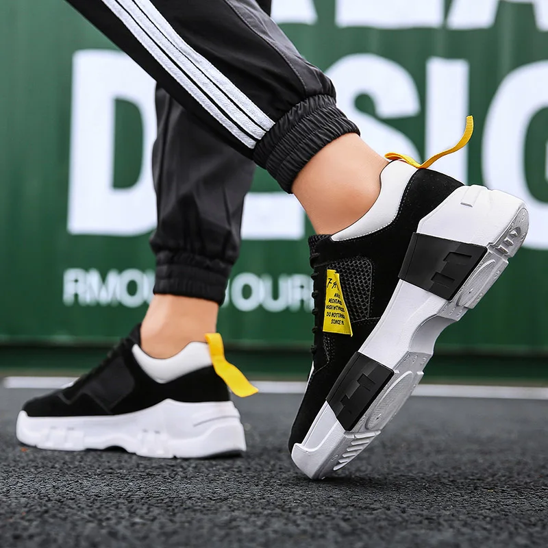 Мужские кроссовки высокого качества красные Нескользящие мужская трендовая