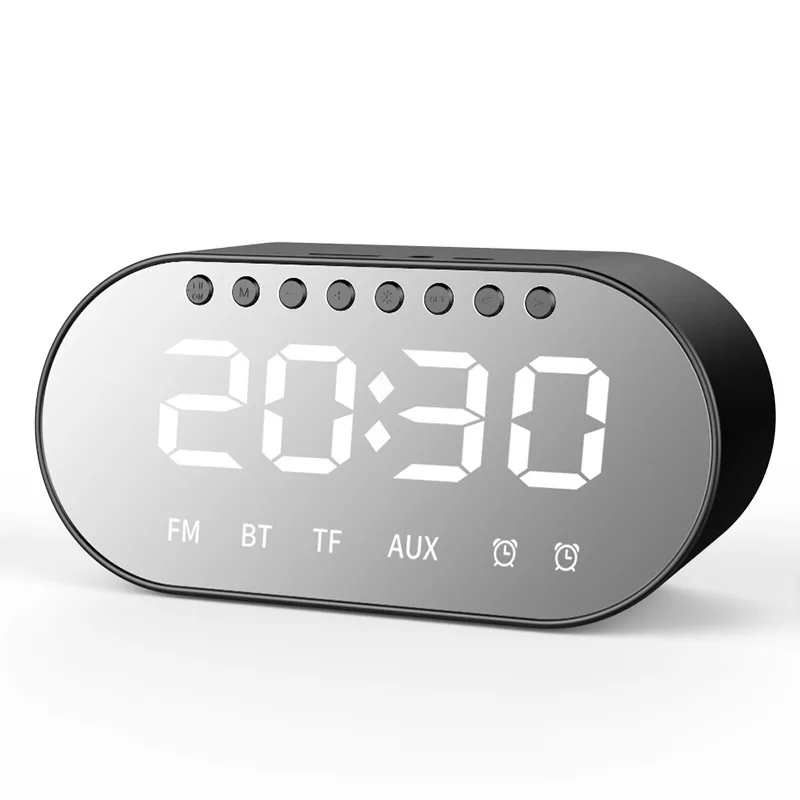Многофункциональные настольные часы с Bluetooth-динамиком FM TF AUX светодиодные