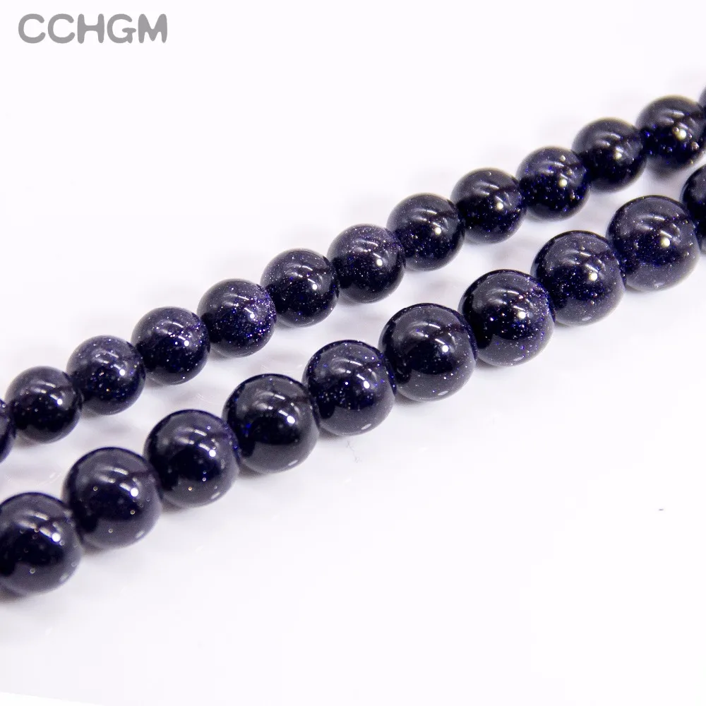 

Hot Sale Wholesale Polished Natural blue sand stone round Beads For Jewelry Making DIY Bracelet Necklace 4/6/8/10/12/14mm