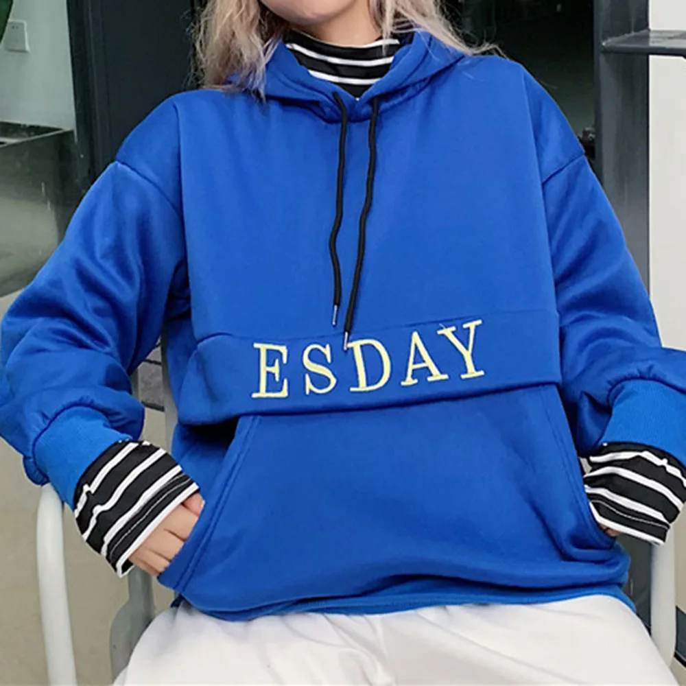 Женские толстовки с воротником под горло в Корейском стиле сезон осень-зима