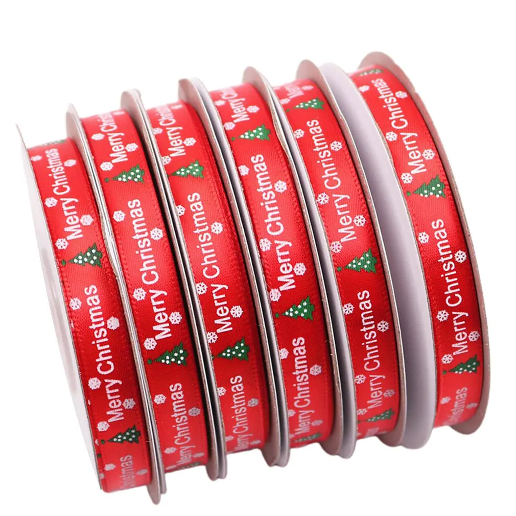 

Ribbon Satin Ribbon Gift Wrapping Rope Printing Ribbon Christmas Birthday Gift Box Lace Sturdy Portable Ribbon