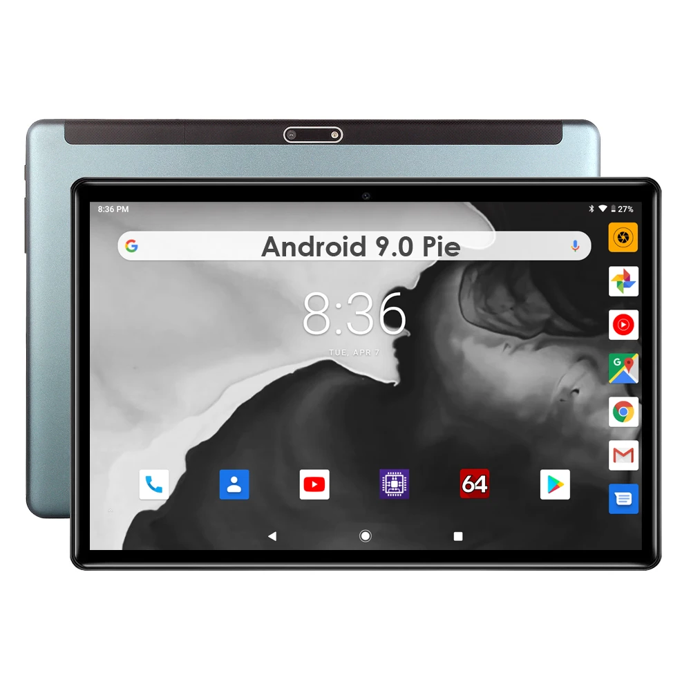 Глобальная ROM 10 дюймовый планшет 32 Гб eMMC хранение Android 9 0 Pie две камеры 1280*800 IPS 2.5D