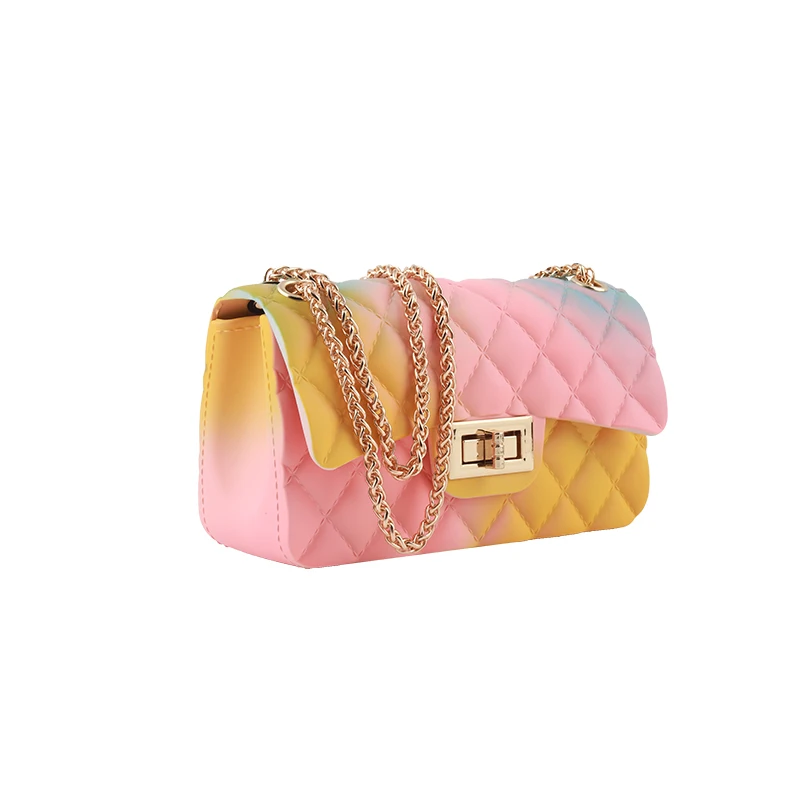 Модная женская желеобразная сумка на плечо из ПВХ цепочке сумки через | Спорт и