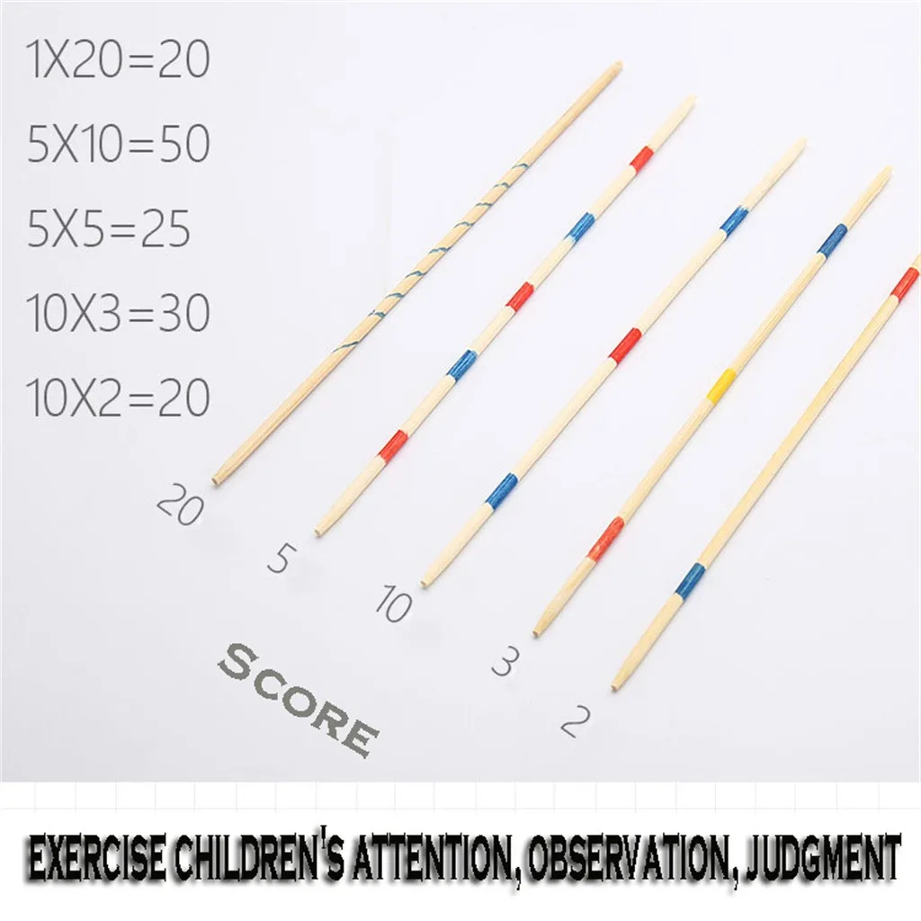 

Wooden Stick Games Wooden Picking Games Childrenâ€™s Fun Game Toys Educational Traditional Parent-Child Interactive Game Toy Gift