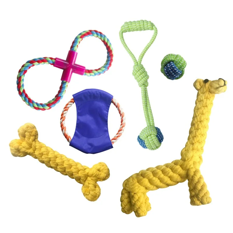 

New Pet Toy Accessories Dog Supplies Dog Toys Teeth Cleaning Interactive Design Rope Bite Resistant Cat Toys Fashion Creative