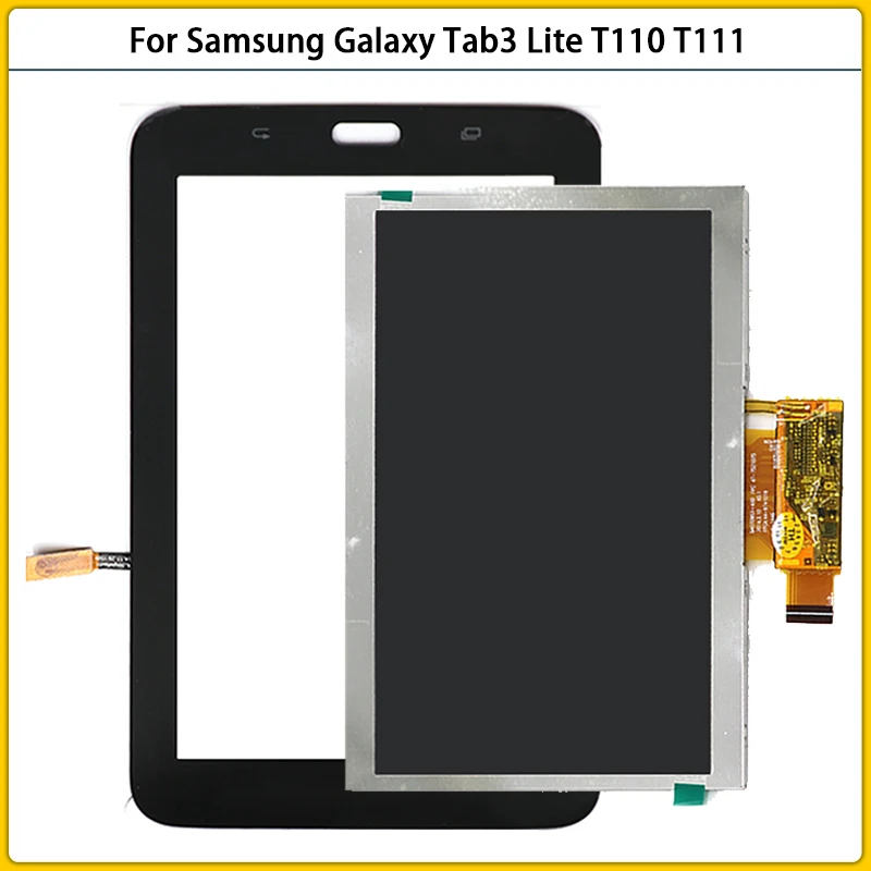 Новый сенсорный ЖК экран T110 для Samsung Galaxy Tab 3 Lite SM T111 дисплей сенсорная панель