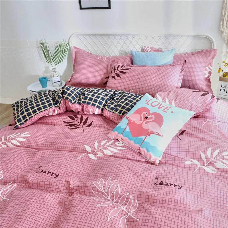 Серый белый комплект постельных принадлежностей Лето пододеяльник набор