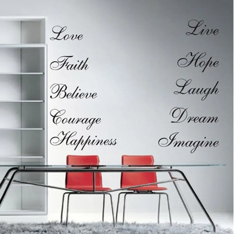 Лестничная наклейки десять вдохновение слова настенные виниловые с цитатами