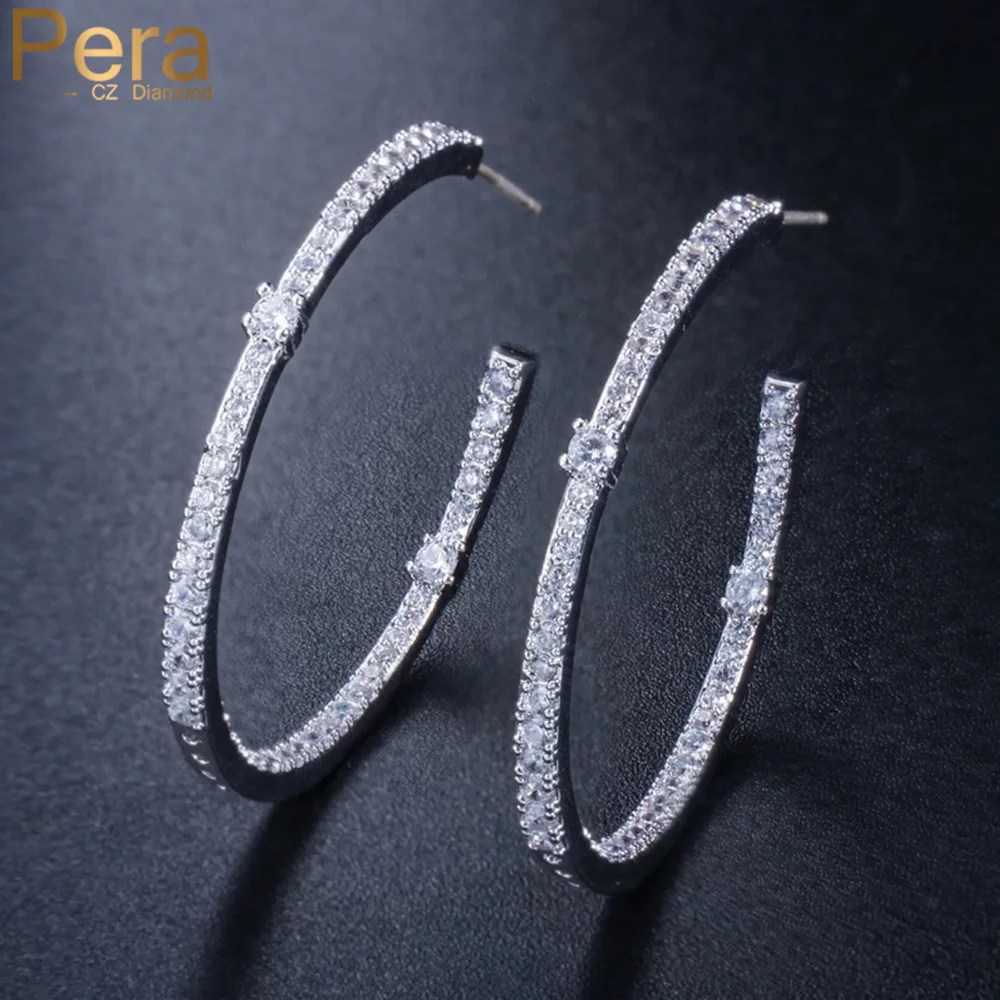 Женские серьги кольца из серебра 925 пробы с фианитом|Серьги-кольца| |