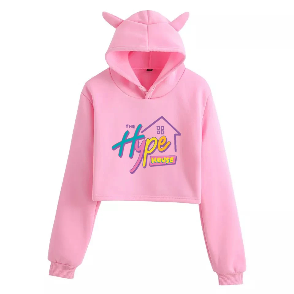 Толстовка с капюшоном The Hype House свитшоты Женская толстовка Charli amielio высоким