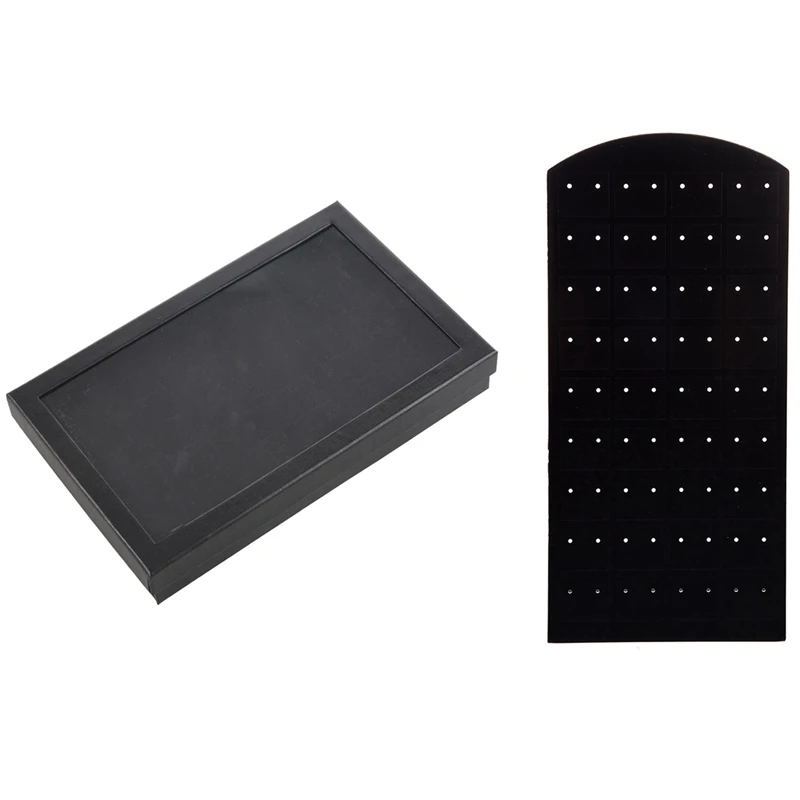 1 шт. Пластик Дисплей Ювелирные серьги держатель 72 Отверстия и 36 слотов кольцо