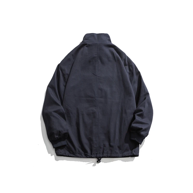 Ретро Уличная Мужская тренерская куртка пальто хип-хоп Харадзюку на молнии из