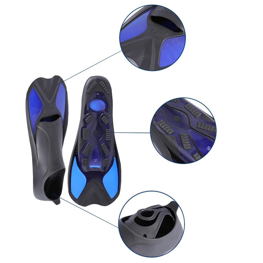 Snorkeling Diving Swimming Fins Adult/kids Flexible Diving equipment training beginner artifact water Sports