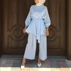 Платье-хиджаб в стиле абайя, Турция, из двух частей, кафтан, кафтаны, мусульманская одежда, комплекты для мусульман мусульманские ансамбли, Абая для женщин