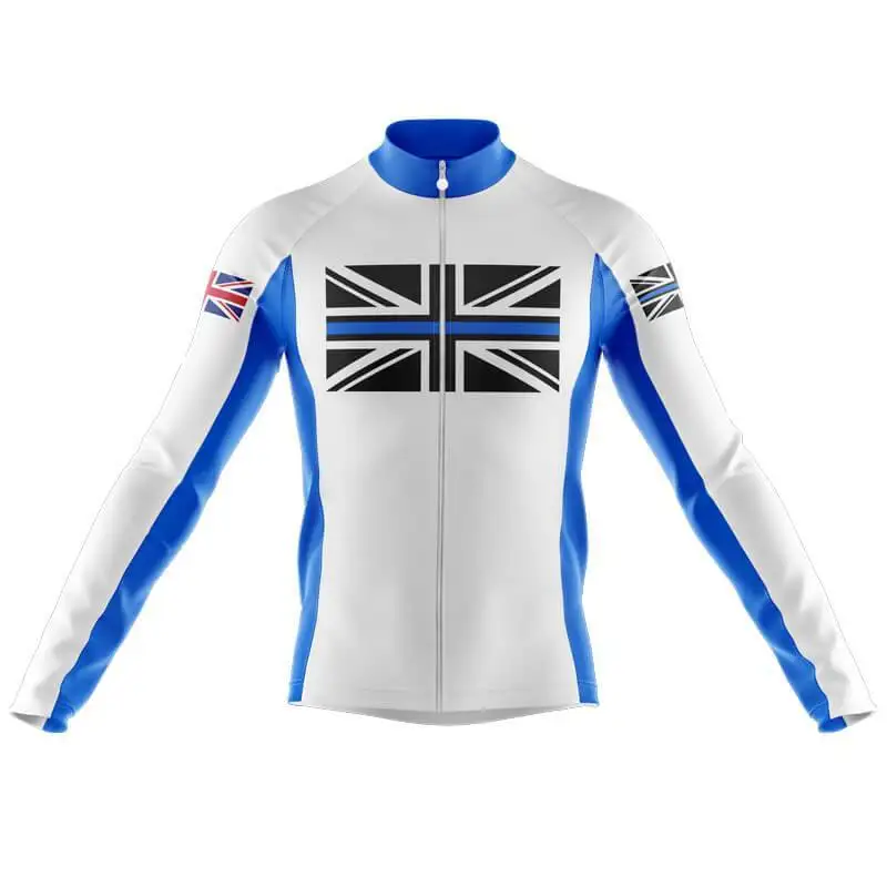 

Мужская весенне-осенняя трикотажная одежда для велоспорта с длинным рукавом, тонкая синяя футболка UK V2, 2022