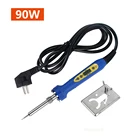 Электрический паяльник с регулируемой температурой 110 В 220 в HQ, комплект паяльника 90 Вт с мультиметровым насосом, сварочный инструмент, Пирография