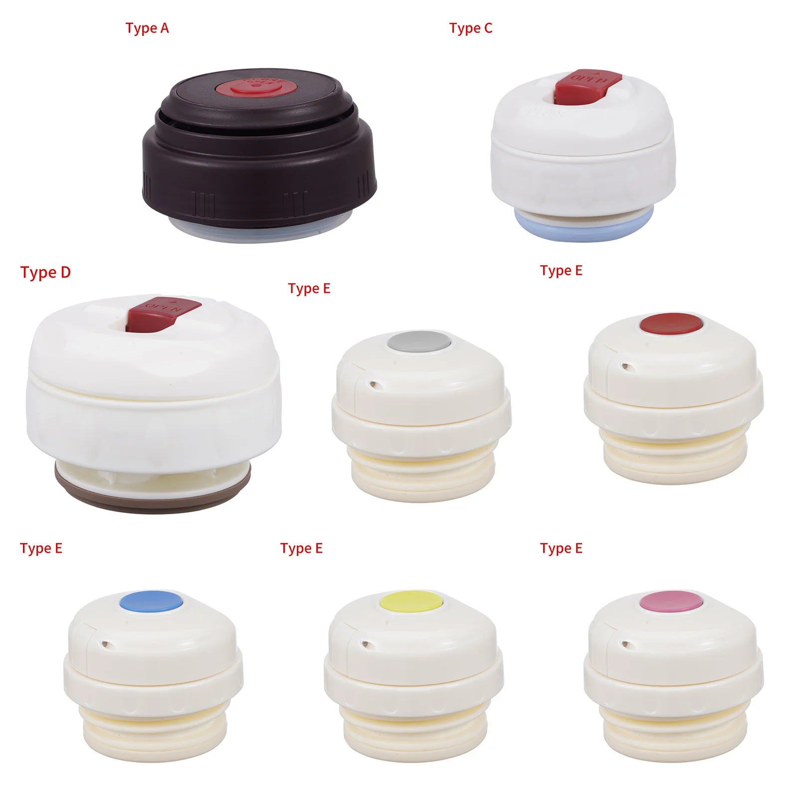 

Vacuum Kettle Plug Universal Water Pot Lid Plastic Stopper Travel Thermal Mug Cap Non Spill Flask Bottle Cover Cup Lid Accessory