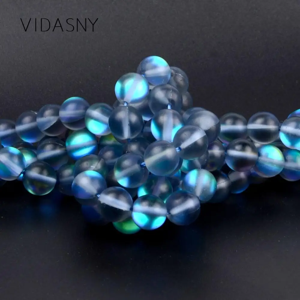 

Natural Dull Polished Gray Austrian Crystal Round Stone Beads For Jewelry Making 6mm-12mm Loose Beads Diy Pendant Bracelet 15''