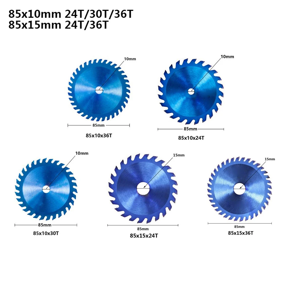 

Blue Saw disc blade Coating Wood Cutting Trimming 10/15mm Hard metal Workshop