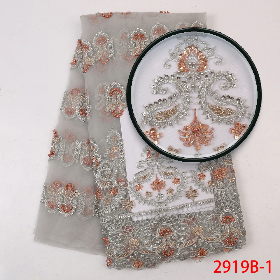 

Embroidery 3d Tulle Lace Fabric Heavy Beaded Tulle Dress Fabric Pearl Lace Tulle Pearl 3D French Wedding Dress Fabric AMY2919B