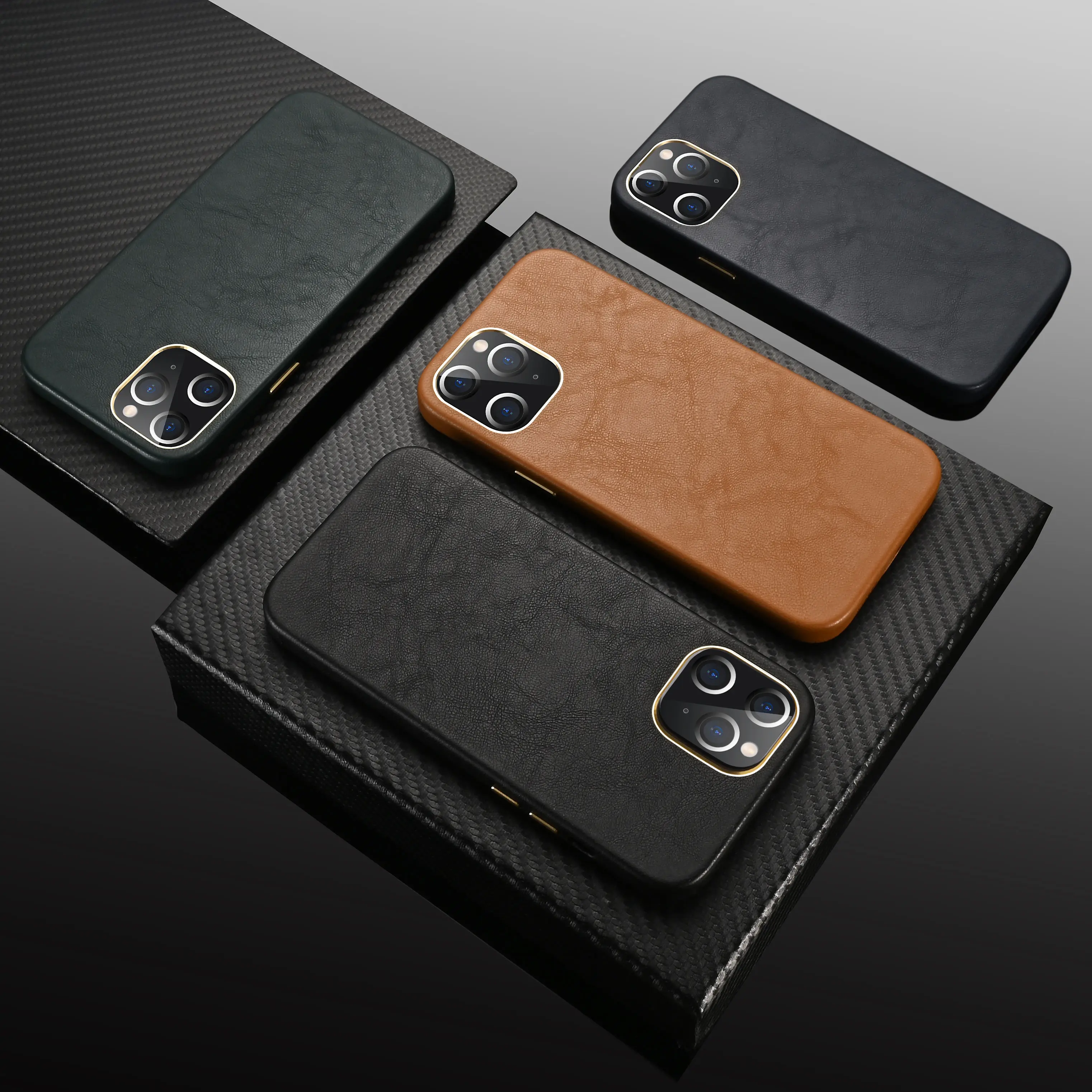 

Light Luxury Leather Phone Case For iPhone 13 12 11 Pro Max Mobile Phones Shell For Apple 7 8 Plus X XS XR Mini Shockproof Cover