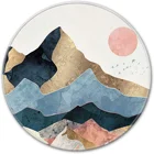 Коврик для мыши, текстурированный коврик для мыши премиум-класса с водонепроницаемой нескользящей резиновой основой, милый круглый коврик для мыши, игровой коврик для мыши