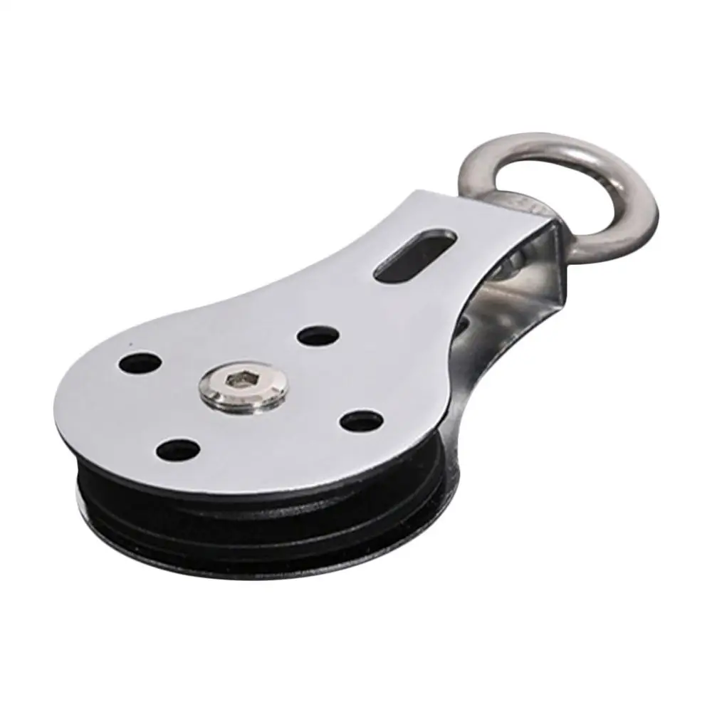 

Pulley Block Stainless Steel Bearing Lifting Pulley Crown Crane Pulley Block Hanging Wire Towing Wheel Lifting Wire Rope Cable