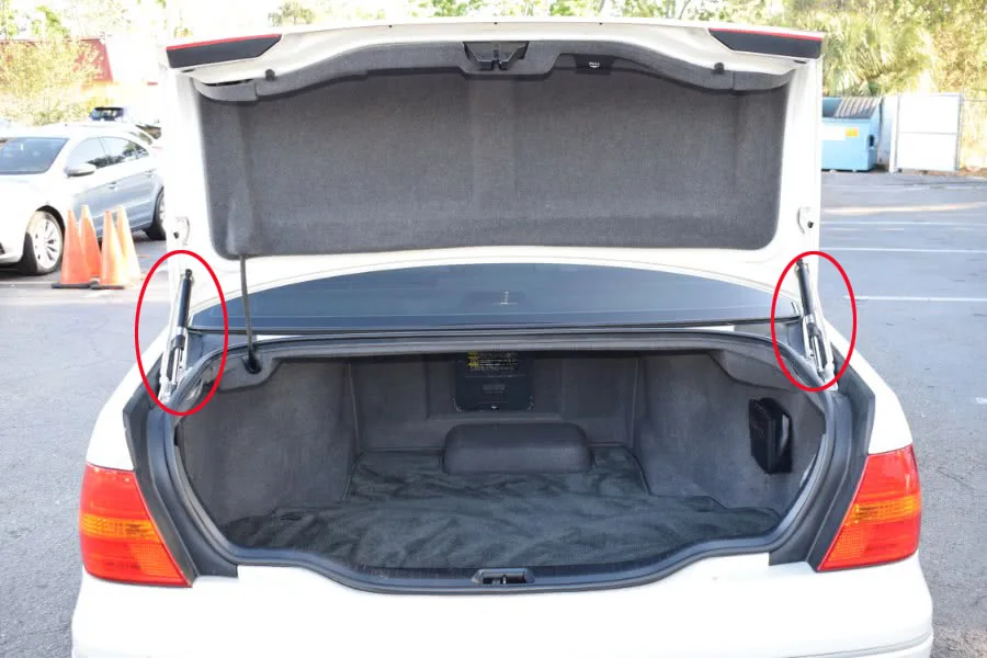 Углеродное волокно подходит для 2001-2005 2006 Lexus LS430 газовые стойки пружинный демпфер заряженный подъем поддержка ударов стойки задний багажник загрузки