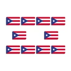 10 шт.компл., Пуэрто-Рико, искусственная акриловая булавка с национальным флагом для рюкзаков, патриотический значок