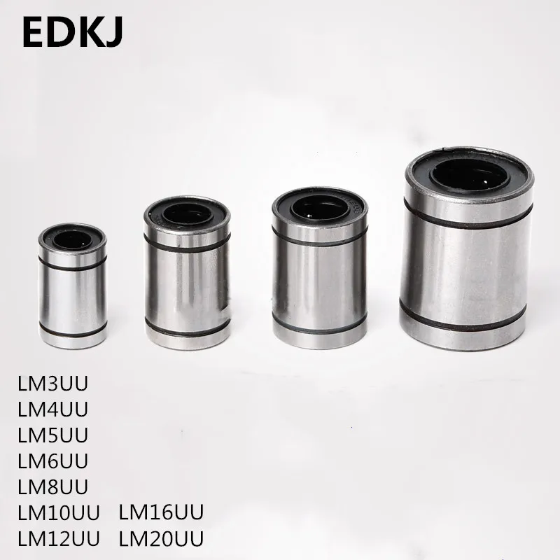 10 шт./лот LM3UU LM6UU LM8UU LM10UU LM16UU LM12UU линейная втулка 8 мм ЧПУ линейные подшипники для