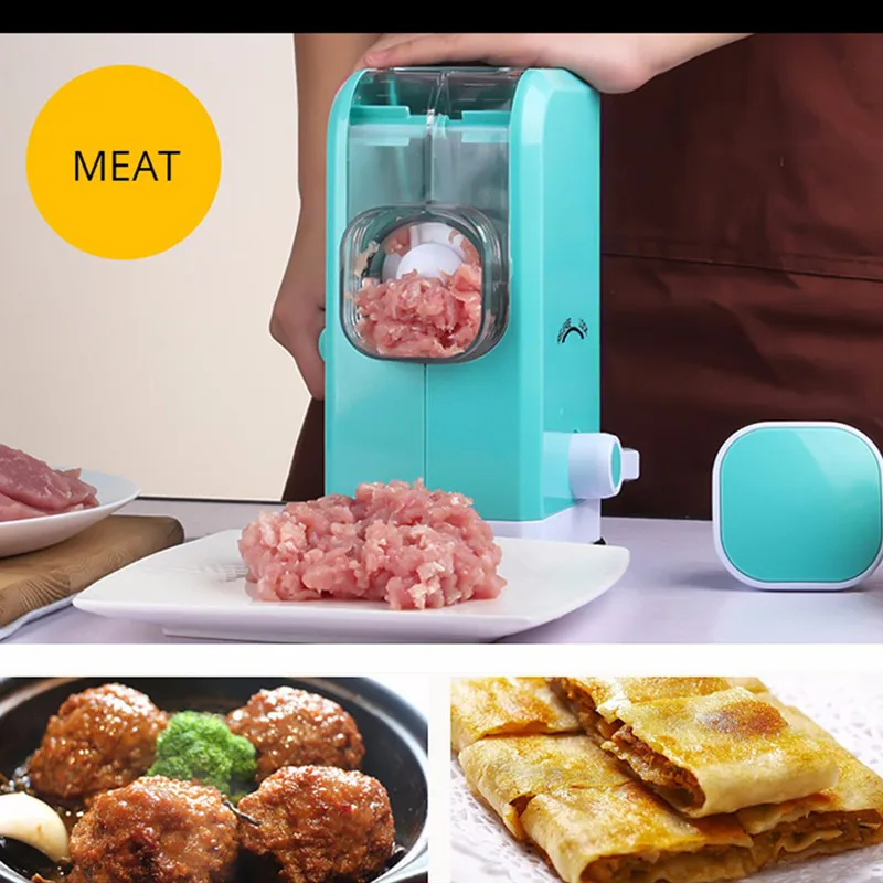 Домашняя ручная мясорубка с 6 креативными лезвиями из нержавеющей стали