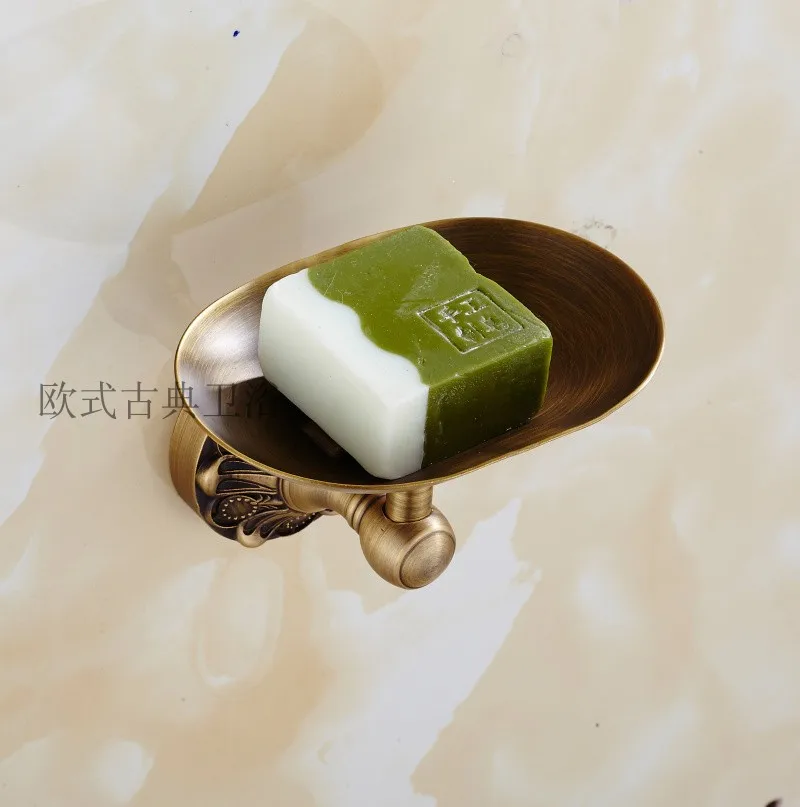 

New European style all-copper, carved black bronze, soap basket holder, soap net, soap box drag holder, soap dish