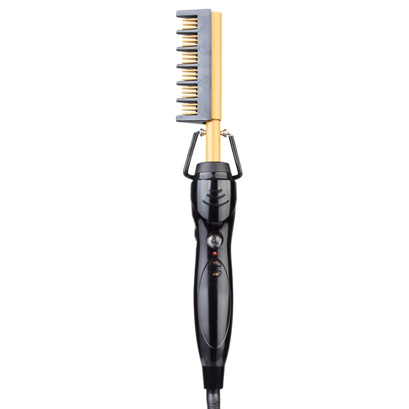

Anti-Scald Beard Straightener Press Comb Hot Heating Comb Hair Straight Styler Corrugation Curler Iron Comb