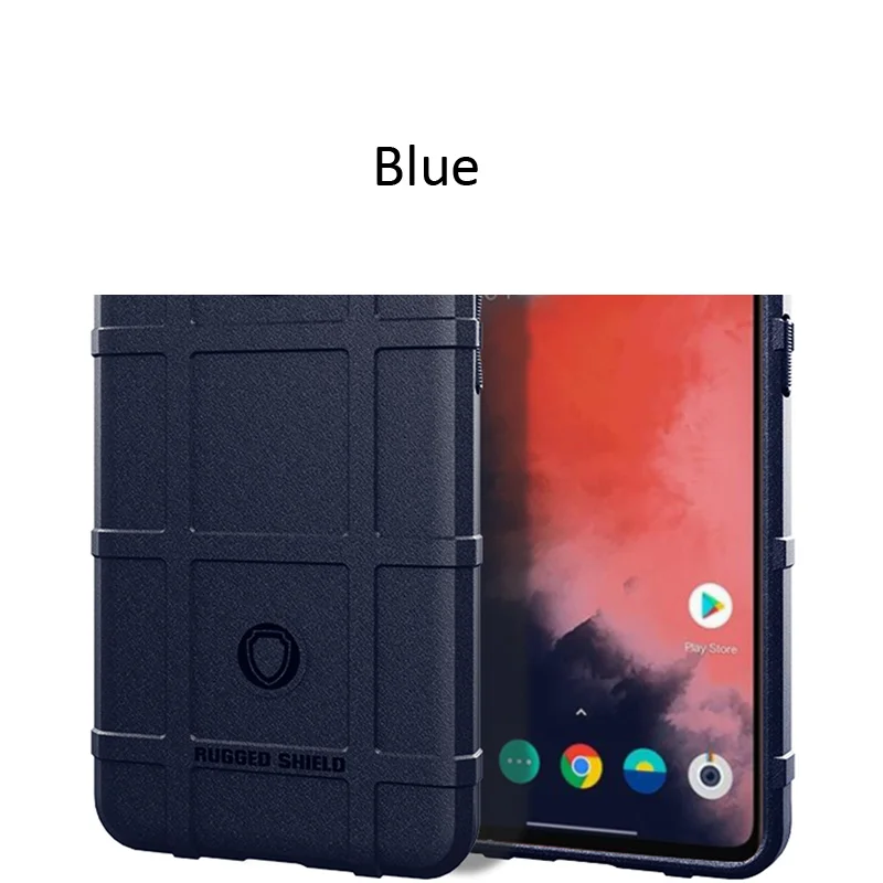 Blue Прочный защитный чехол для Oneplus 7T Pro 7 6T защитный чехол с защитой от падения - Цвет: Blue