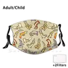 Маска Chub Gecko для малышей Gecko Geckos Леопард Gecko Ящерица ящерицы рептилии узоры милые