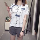 Новинка 2021, женская одежда, летняя уличная стильная футболка для отдыха с коротким рукавом, свободные топы с надписью и круглым вырезом для женщин