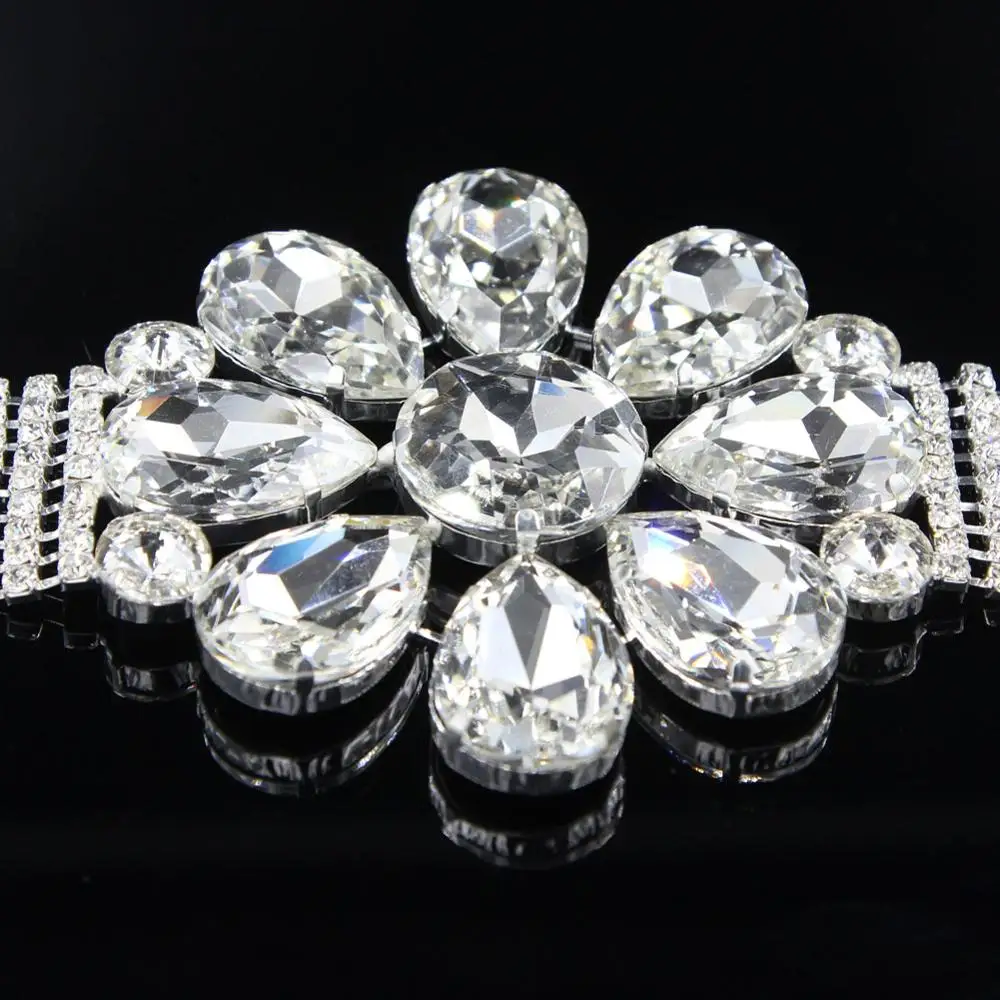 20 шт стразы аппликация серебро розовое золото Кристалл соединительный элемент