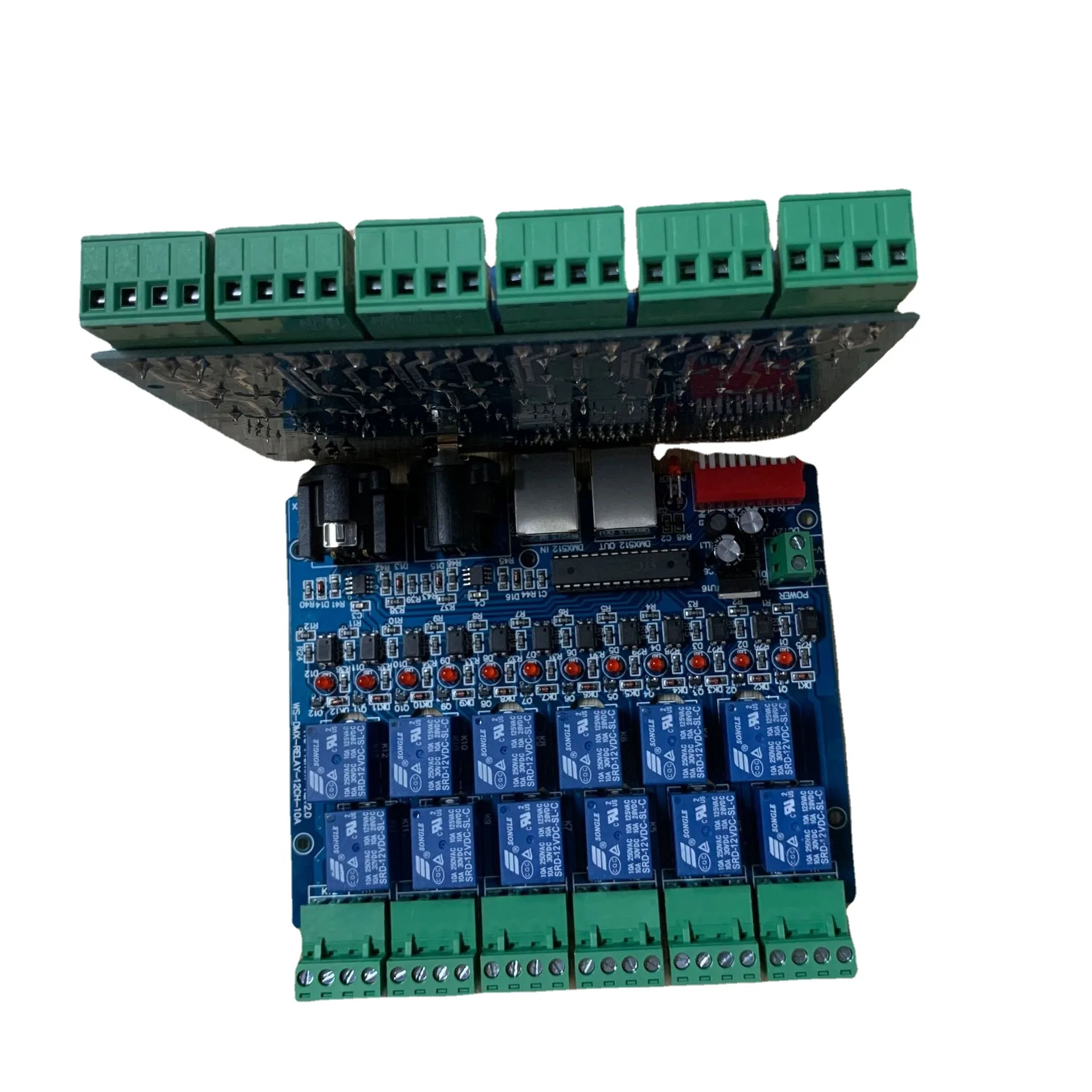 WS-DMX-RELAY-12CH-10A 12 Channel 10A DMX512 Controller Relay Switch Converter DMX Dimmer 12CH Control | Безопасность и защита