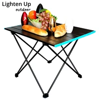 lighten up camping table portable folding outdoor furniture traver aluminum picnic tabl beach
