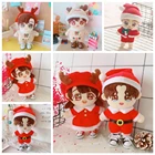 Зимняя Рождественская красная одежда, одежда для 20 см куклы ручной работы, аксессуары для кукол Kpop, кукол EXO Idol, рождественский подарок