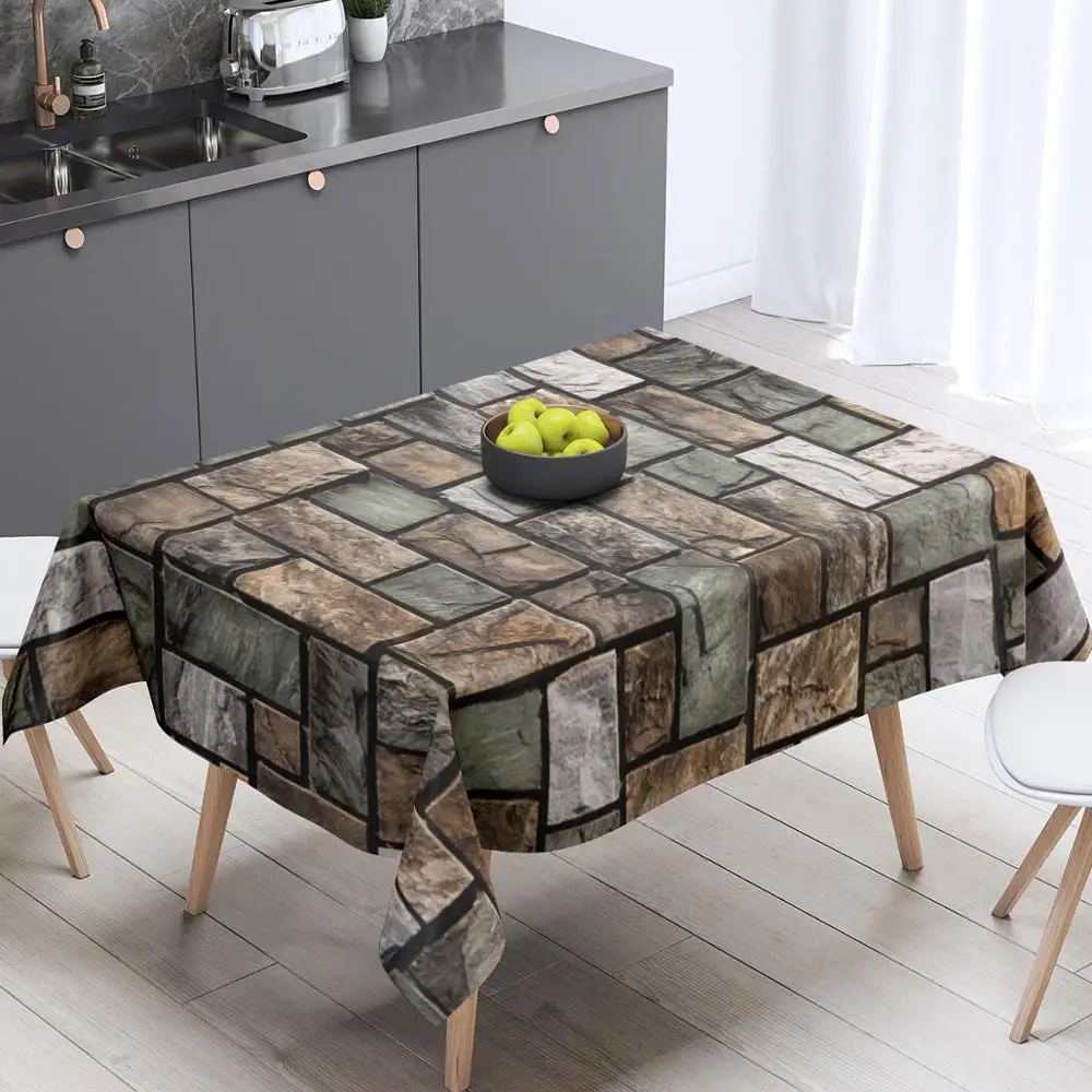 Скатерть тропических рисунок банановых листьев Водонепроницаемый и