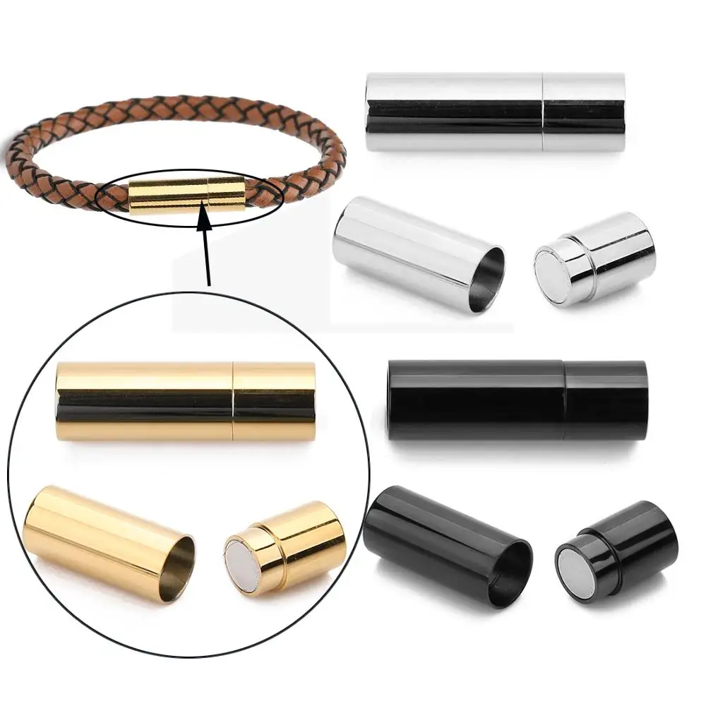 Металлическая трубка для ожерелья Ювелирная фурнитура изготовления кожаных