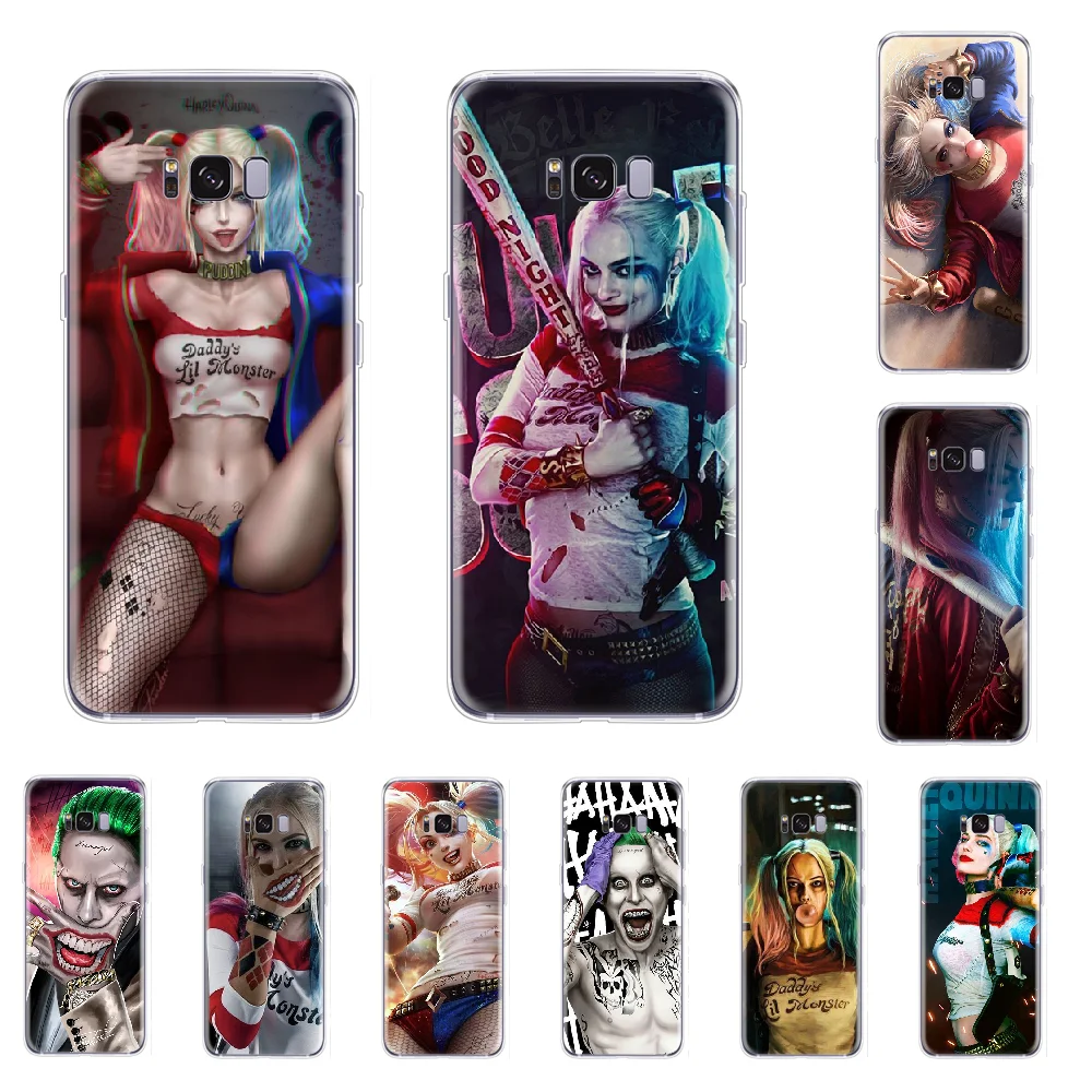 Мягкий чехол для телефона Harley Quinn DC The Joker om Samsung S5 S6 S7 S8 S9 S10 e S20 Ultra edge plus