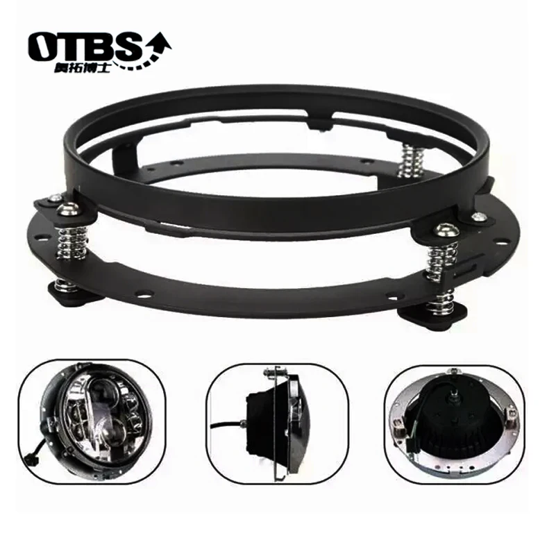 

2PCS 7inch LED Headlight Round Mounting Bracket for Harley Motorcycle Accessories 7" LED Headlight Parts For Jeep Wrangler JK TJ