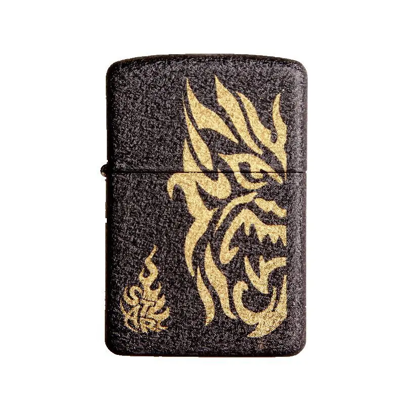 Ветрозащитная многоразовая Зажигалка для сигарет карманная металлическая