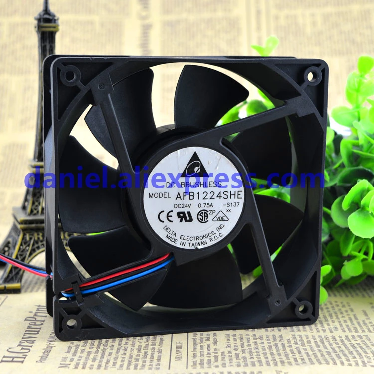 Оригинальный AFB1224SHE 24V 0.75A 12038 большой объем воздуха инвертор вентилятор