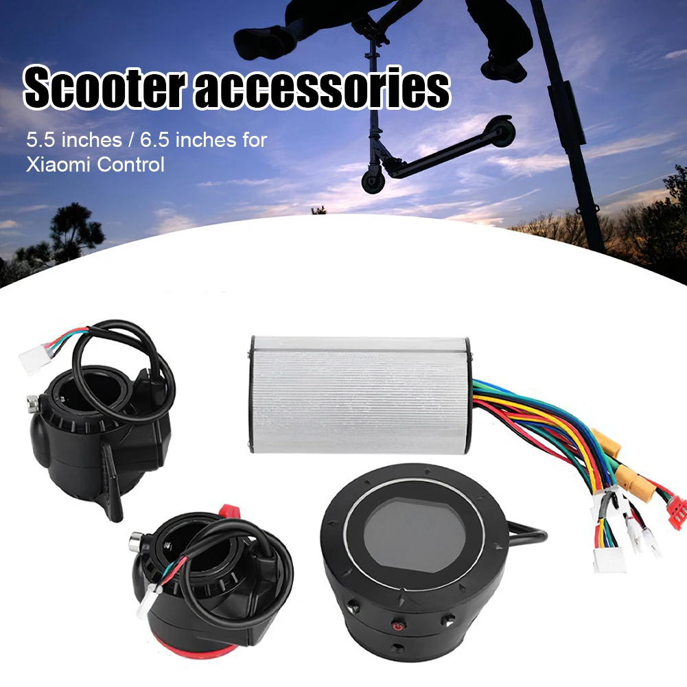 

Внешний комплект из углеродного волокна 24 В с ЖК-дисплеем акселератора тормоза для электрического скутера 5 дюймов 6,5 дюймов, Прямая поставк...